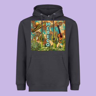 Mexico Heavyweight Hoodie Designed By Fadigitalartstudio