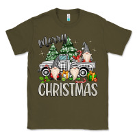 Army Green merry christmas gnomes truck Classic Tee - MaliasSmallBusiness