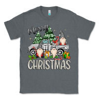 Charcoal Heather merry christmas gnomes truck Classic Tee - MaliasSmallBusiness