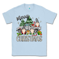 Dusty Blue merry christmas gnomes truck Classic Tee - MaliasSmallBusiness