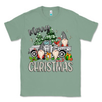 Sage merry christmas gnomes truck Classic Tee - MaliasSmallBusiness