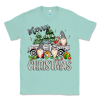 Seafoam merry christmas gnomes truck Classic Tee - MaliasSmallBusiness