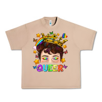 Burro LGBTQ+ Queer Portrait With Crown And Rainbow Urban Heavy Tee - BundleAndBundleShop