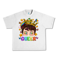 Lunar Rock LGBTQ+ Queer Portrait With Crown And Rainbow Urban Heavy Tee - BundleAndBundleShop