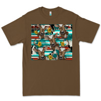 Cacao western horseshoe sunflower brown cow Premium Tee - BarkalooDesign