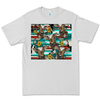 Dove Grey western horseshoe sunflower brown cow Premium Tee - BarkalooDesign