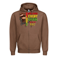 Chestnut juneteenth breaking every chain since 1865 Zipper Hoodie - CowGirlArtShop