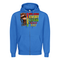 True Royal juneteenth breaking every chain since 1865 Zipper Hoodie - CowGirlArtShop
