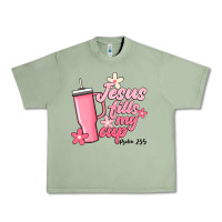 Oil Green jesus fills my cup Urban Heavy Tee - JahusDesignShop
