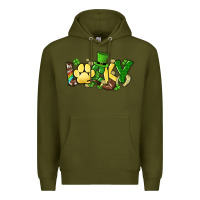 Army Green lucky pet  St. Patrick's Premium Hoodie - HowdyJamesFarm