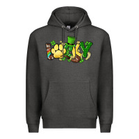 Charcoal Heather lucky pet  St. Patrick's Premium Hoodie - HowdyJamesFarm