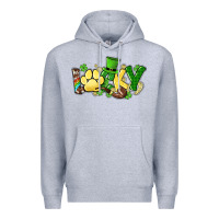 Heather Grey lucky pet  St. Patrick's Premium Hoodie - HowdyJamesFarm