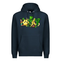 Navy lucky pet  St. Patrick's Premium Hoodie - HowdyJamesFarm