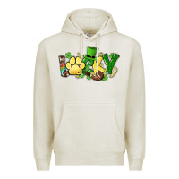 Oatmeal Heather lucky pet  St. Patrick's Premium Hoodie - HowdyJamesFarm