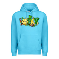 Ocean Blue lucky pet  St. Patrick's Premium Hoodie - HowdyJamesFarm