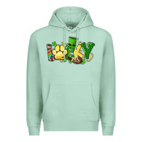 Seafoam lucky pet  St. Patrick's Premium Hoodie - HowdyJamesFarm