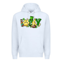 White lucky pet  St. Patrick's Premium Hoodie - HowdyJamesFarm
