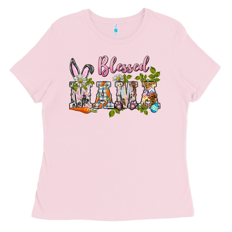 Blessed Mama Easter Ladies Tee by BarkalooDesign | Teevron