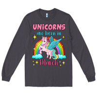 Smoke unicorns are born in march Long Sleeve Tee - Jasminsmagicworld