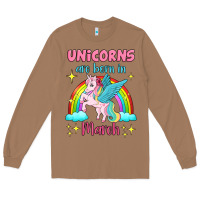 Toasted Coconut unicorns are born in march Long Sleeve Tee - Jasminsmagicworld
