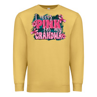 Antique Gold i wear pink for my grandma Premium Sweatshirt - FaDigitalArtStudio