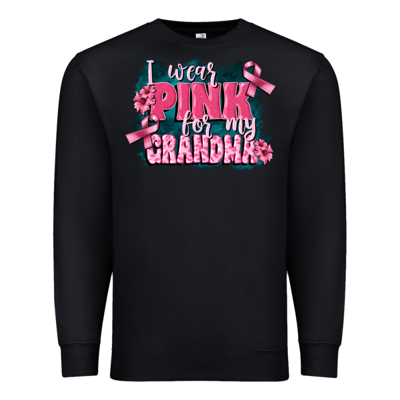 I Wear Pink For My Grandma Premium Sweatshirt by FaDigitalArtStudio | Teevron
