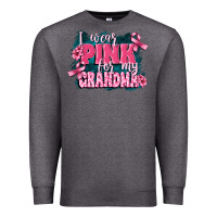 Charcoal Heather i wear pink for my grandma Premium Sweatshirt - FaDigitalArtStudio