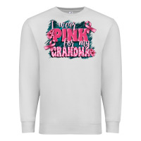 Dove Grey i wear pink for my grandma Premium Sweatshirt - FaDigitalArtStudio
