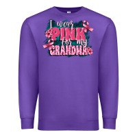 Purple i wear pink for my grandma Premium Sweatshirt - FaDigitalArtStudio