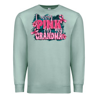 Seafoam i wear pink for my grandma Premium Sweatshirt - FaDigitalArtStudio