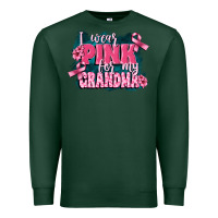 Sports Green i wear pink for my grandma Premium Sweatshirt - FaDigitalArtStudio