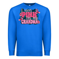 True Royal i wear pink for my grandma Premium Sweatshirt - FaDigitalArtStudio