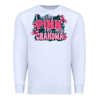 White i wear pink for my grandma Premium Sweatshirt - FaDigitalArtStudio