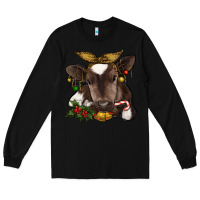 Black christmas baby cow Long Sleeve Tee - RanaPortraitStore
