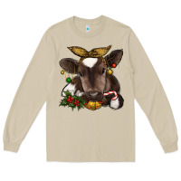 Mushroom christmas baby cow Long Sleeve Tee - RanaPortraitStore