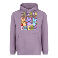Lavender Easter Day Teacher of the sweetest peeps Heavyweight Hoodie - OliviaCreatesArt