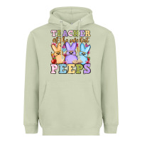 Matcha Easter Day Teacher of the sweetest peeps Heavyweight Hoodie - OliviaCreatesArt
