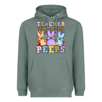 Sage Easter Day Teacher of the sweetest peeps Heavyweight Hoodie - OliviaCreatesArt