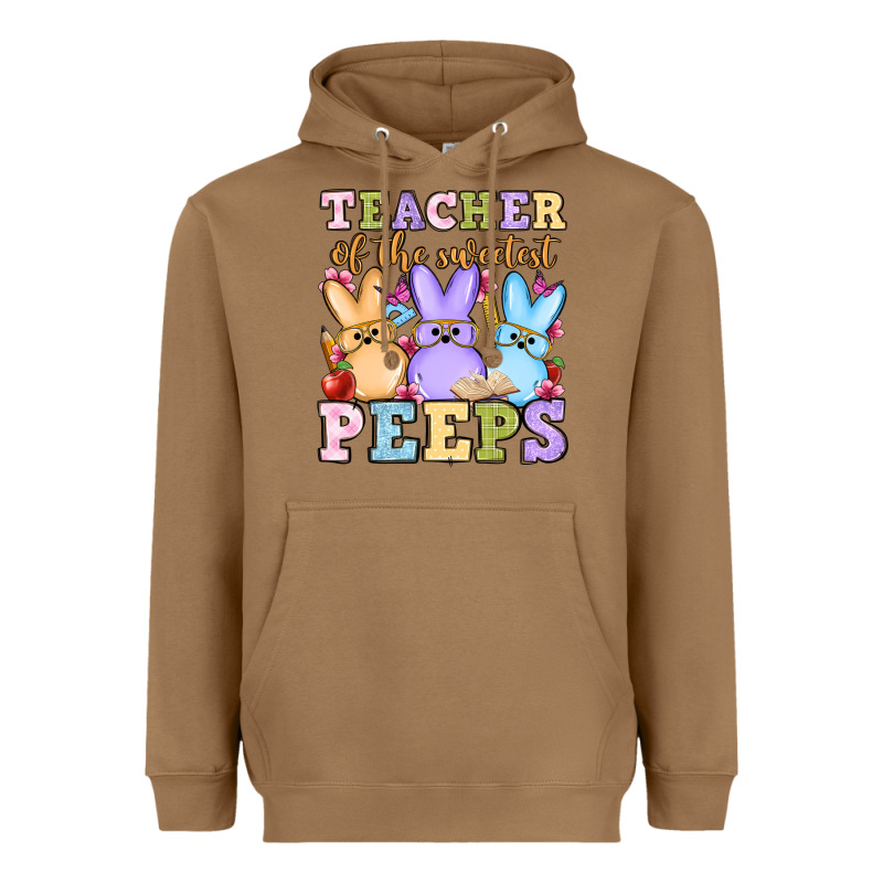 Easter Day Teacher Of The Sweetest Peeps Heavyweight Hoodie by OliviaCreatesArt | Teevron