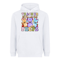 White Easter Day Teacher of the sweetest peeps Heavyweight Hoodie - OliviaCreatesArt