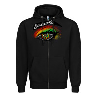 Black juneteenth eyelash cowgirl Zipper Hoodie - CowGirlArtShop