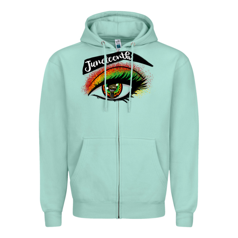 Juneteenth Eyelash Cowgirl Zipper Hoodie by CowGirlArtShop | Teevron
