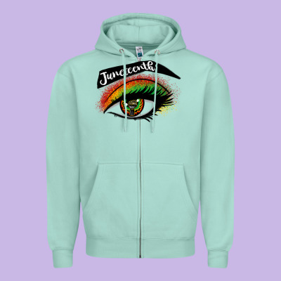 Juneteenth Eyelash Cowgirl Zipper Hoodie Designed By Cowgirlartshop