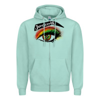 Seafoam juneteenth eyelash cowgirl Zipper Hoodie - CowGirlArtShop