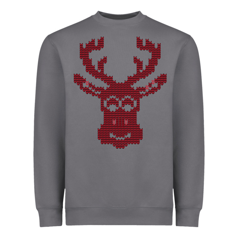 Christmas Deer Ugly Heavyweight Sweatshirt by Bettercallsaul | Teevron