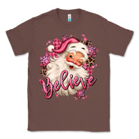 Chestnut believe pink christmas santa claus Classic Tee - MaliasSmallBusiness
