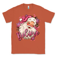 Copper believe pink christmas santa claus Classic Tee - MaliasSmallBusiness