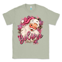 Matcha believe pink christmas santa claus Classic Tee - MaliasSmallBusiness