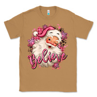 Toasted Coconut believe pink christmas santa claus Classic Tee - MaliasSmallBusiness