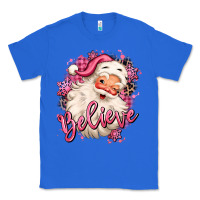 True Royal believe pink christmas santa claus Classic Tee - MaliasSmallBusiness
